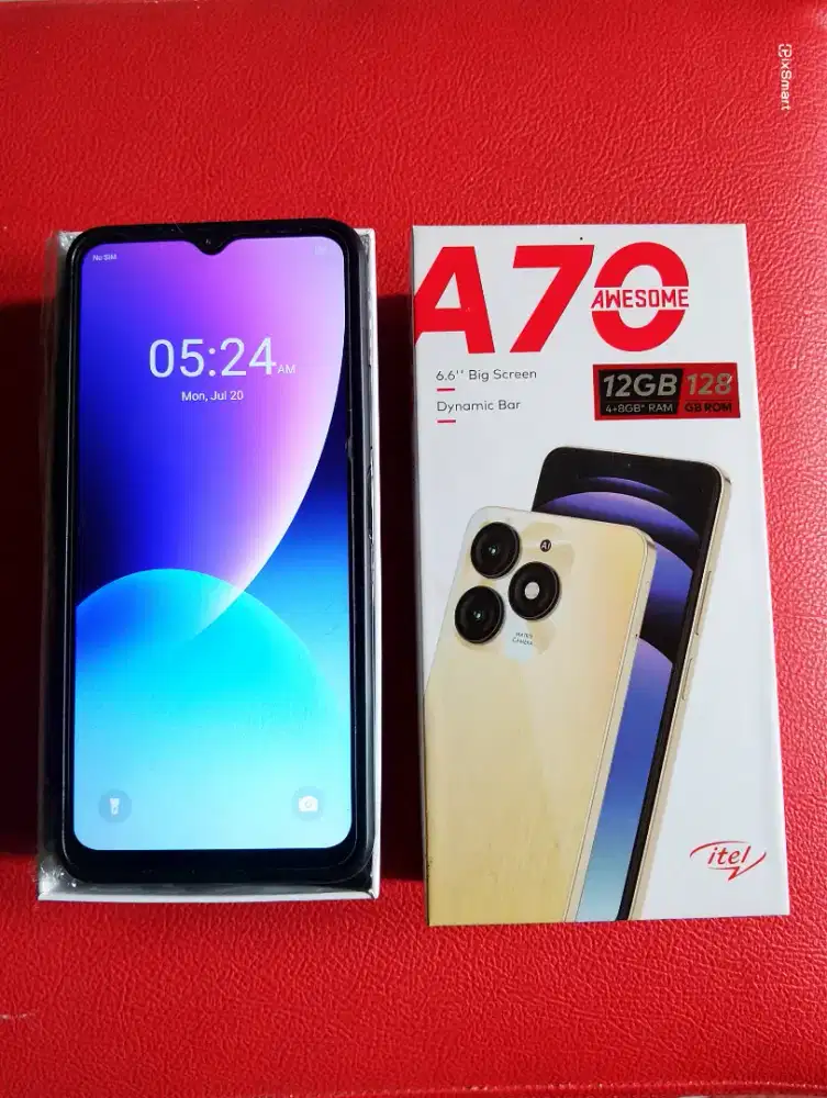 Hape itel A70 bekas, rasa baru