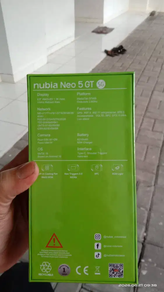 Hp Nubia Neo GT 12gb+12gb/256gb
