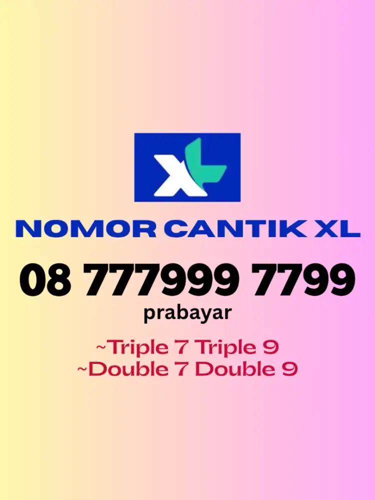Nomor XL Super Cantik 7799 Prabayar