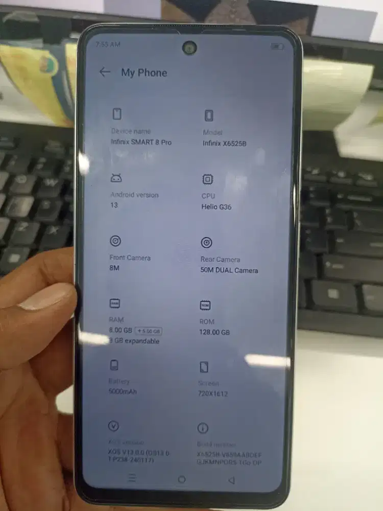 Dijual Infinix Smart 8 Pro kondisi terawat seperti gambar & video