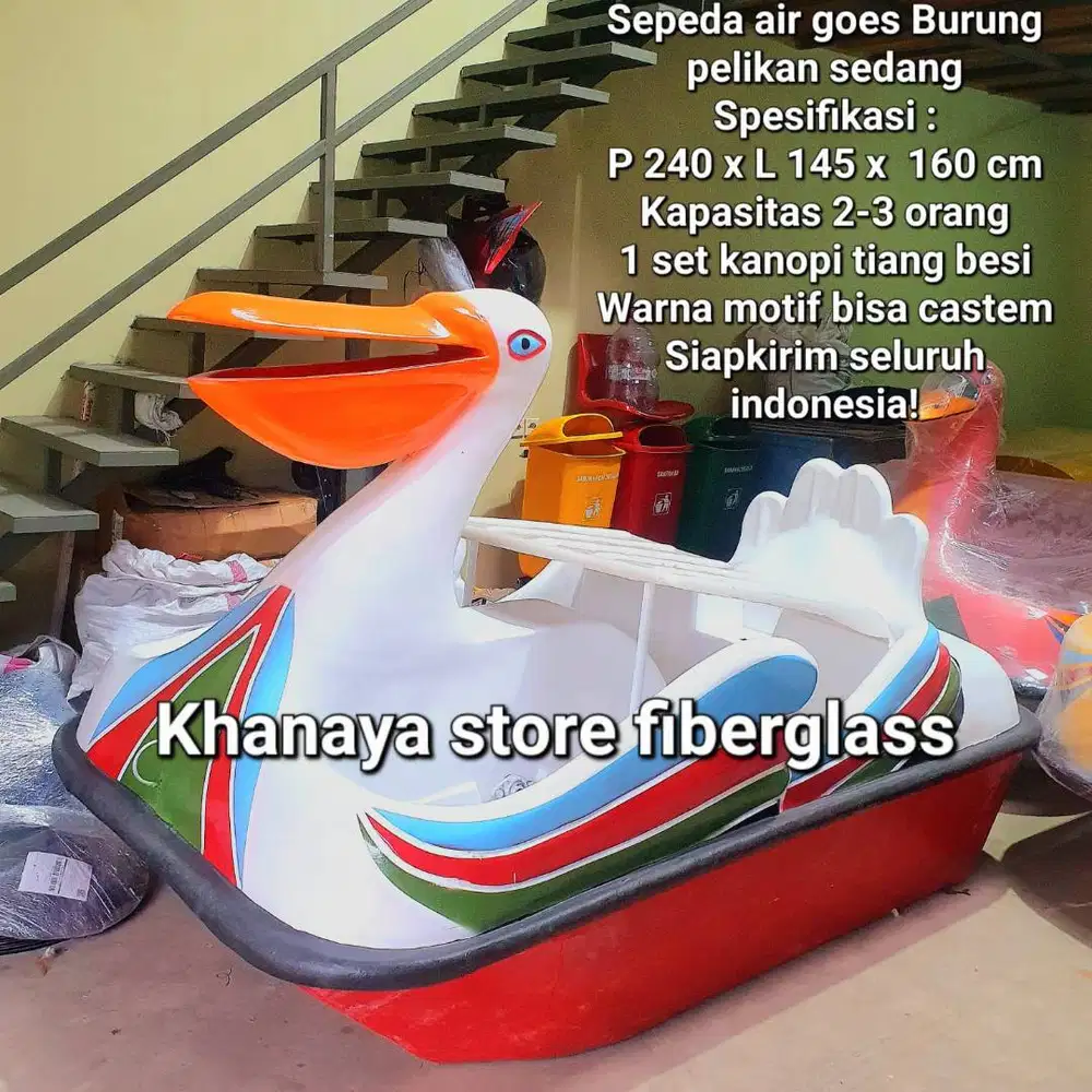 Perahu wisata pelikan goes air,Sepeda air goes bebekkan,Mainan bebek