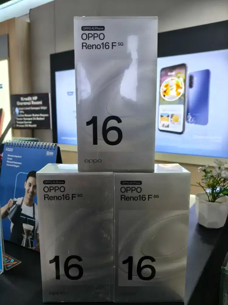 OPPO RENO 16F 8/128 NEW SEGEL GARANSI RESMI + SPESIAL GIFT BOX