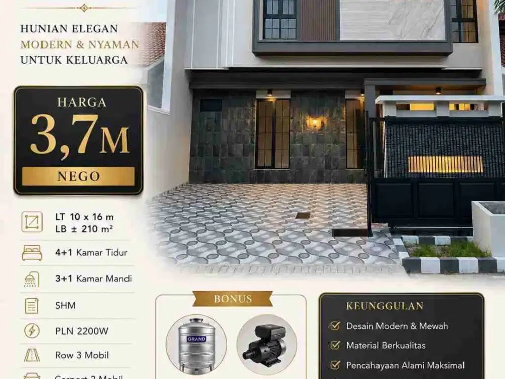 Rumah Baru Gress Lebar 10 Manyar