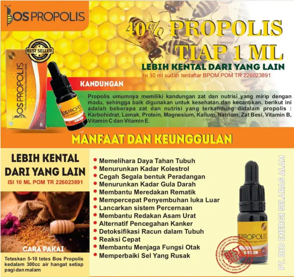 Bos propolis ekstrak propolis murni