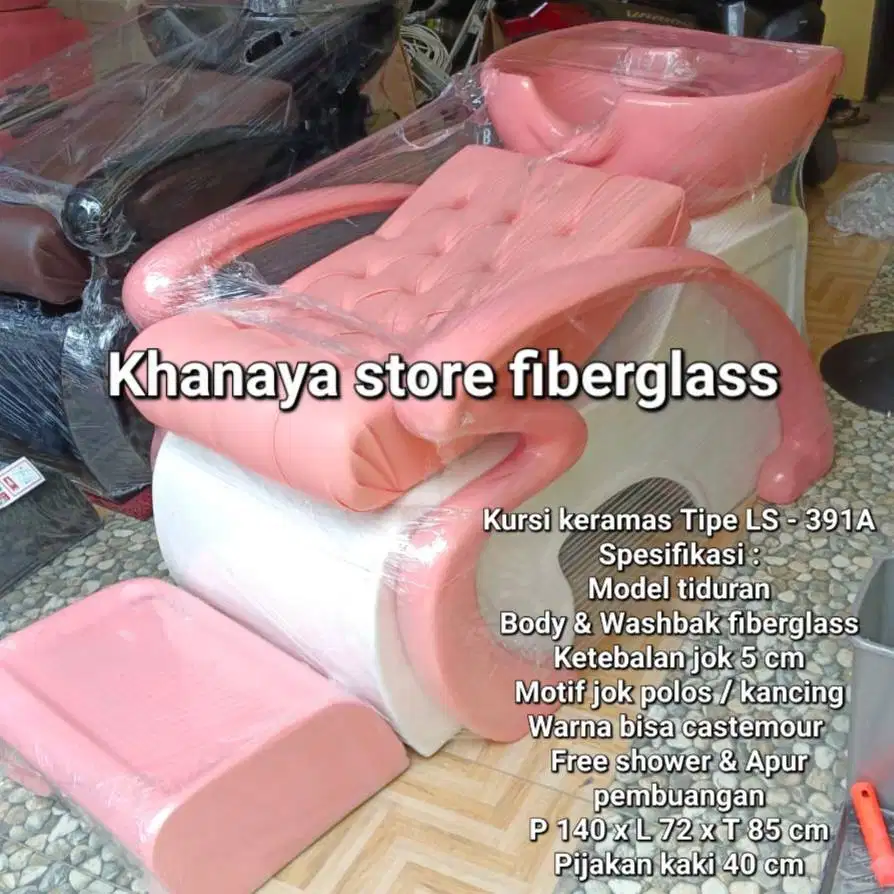 Kursi keramas plaminggo pink_Washbak cuci rambut terbaru