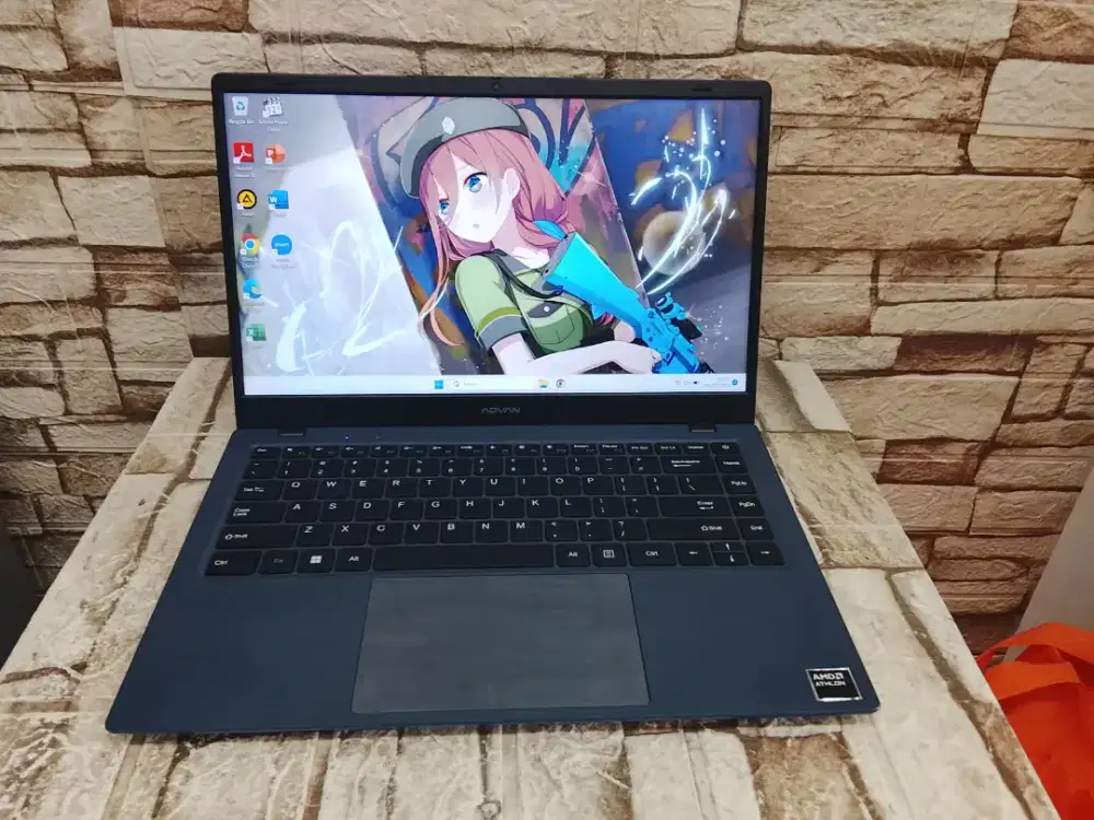 Laptop Advan Soulmate X Mulus Layar FHD Amd Athlon Silver 3020e