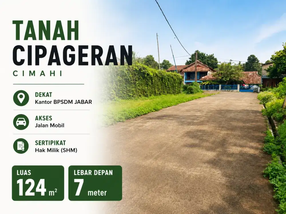 Tanah Cipageran Cimahi Utara Kawasan Permukiman: Legalitas SHM