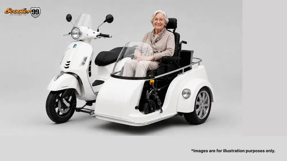 Sidecar Vespa Khusus Kursi Roda – Kembali Menikmati Perjalanan