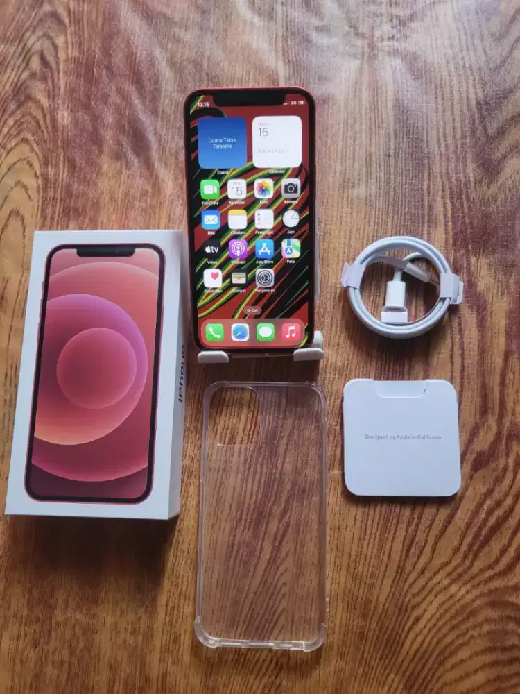 Iphone 12 mini 64gb red inter all operator fulset mulus normal nominus