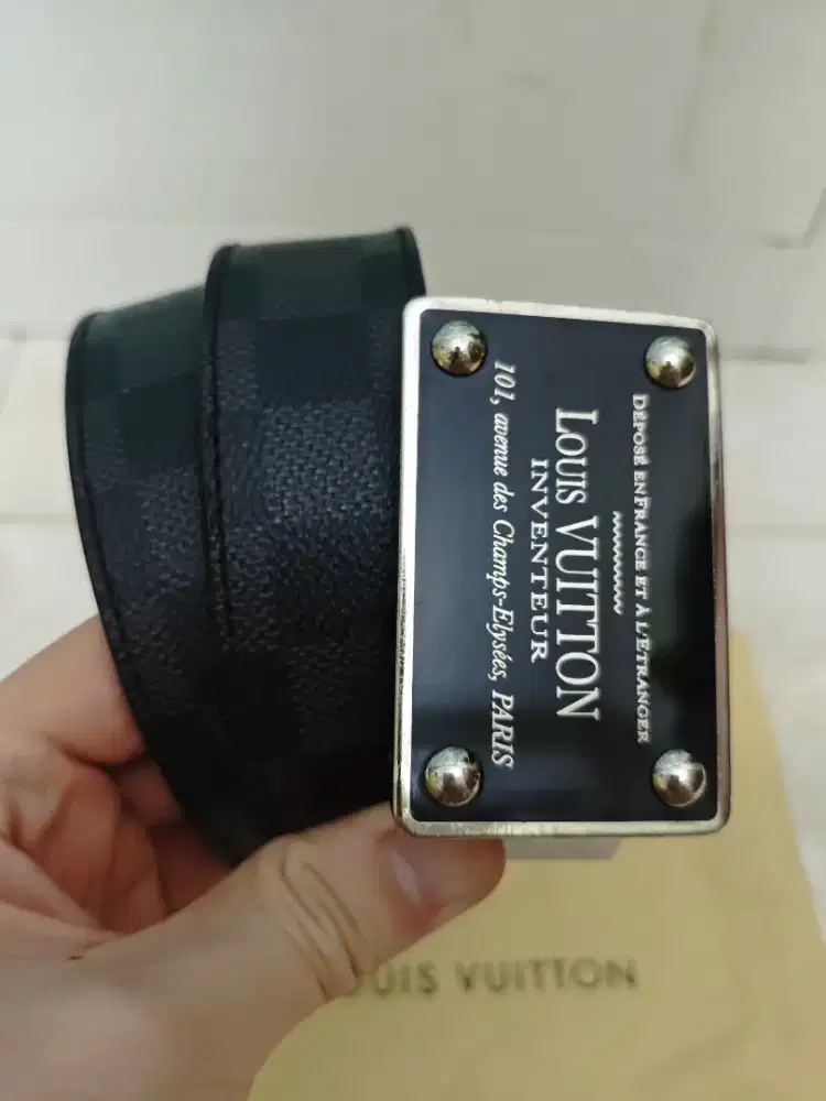 Louis Vuitton LV Inventeur Reversible Belt original authentic sz 85