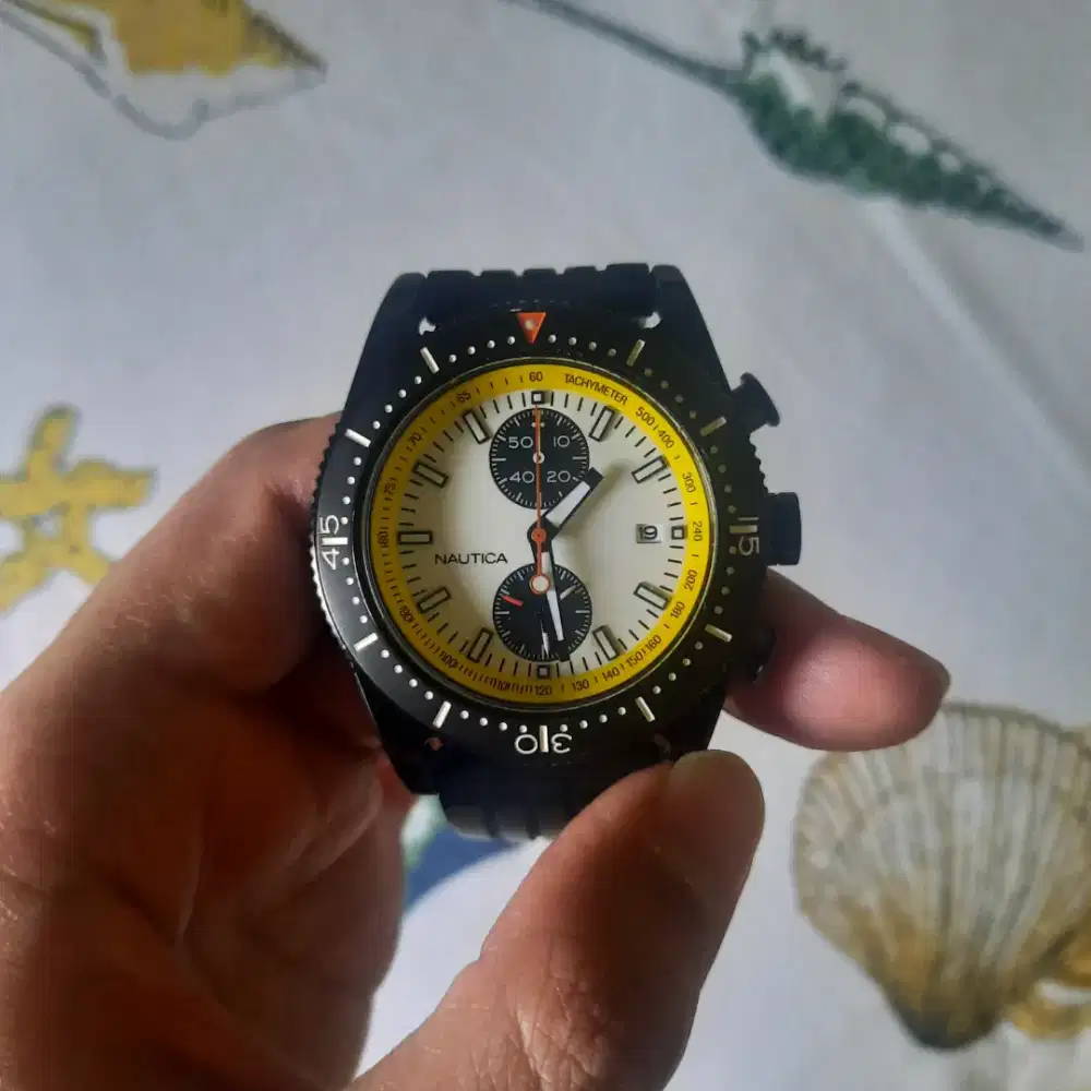Jam Tangan Nautica Chronograph A15063 Original Second
