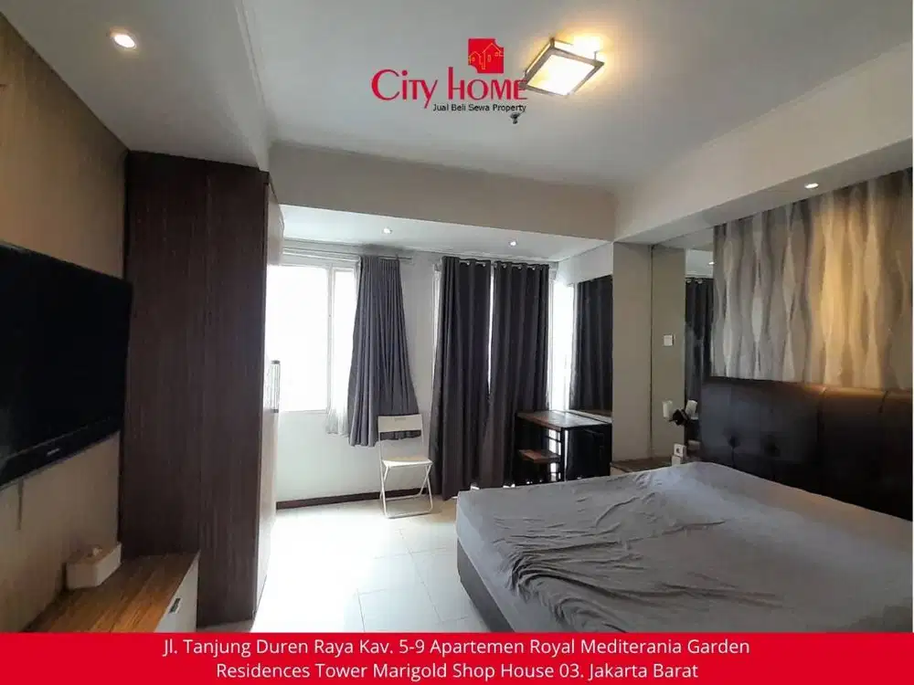 Sewa Apartemen Studio di Royal Mediterania Garden Residencess
