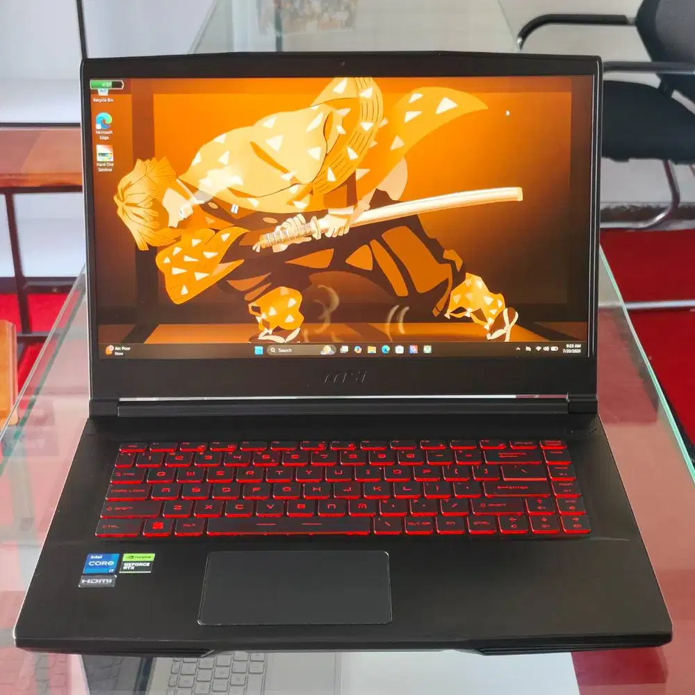 MSI GF63 Thin 12VF Intel Core i7 Gen 12 Ram 16 GB SSD 512 GB Nvidia