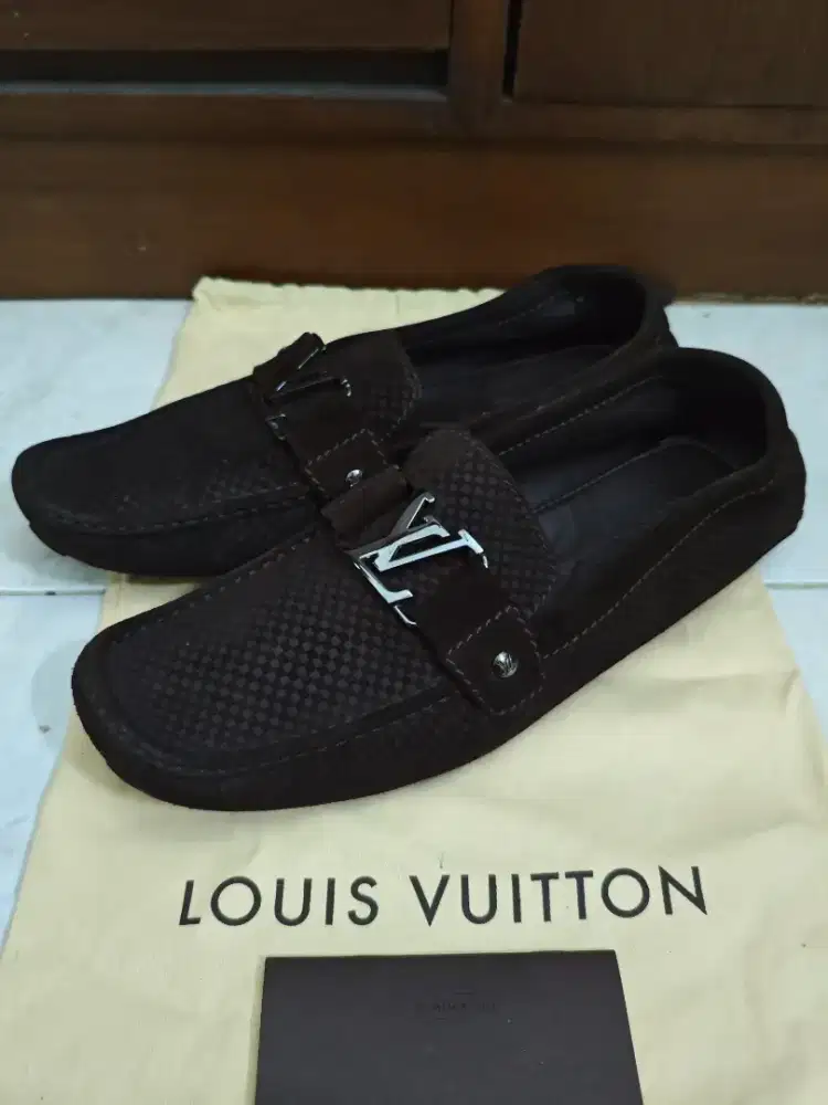 Louis Vuitton LV Montecarlo Brown Suede original authentic size 8,5