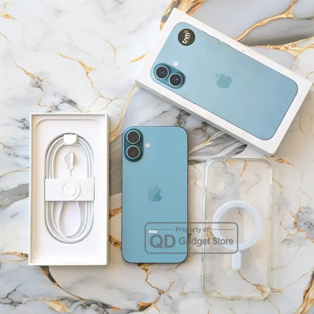 iPhone 16 Plus 128GB Teal Garansi RESMI iBox Mulus Murah
