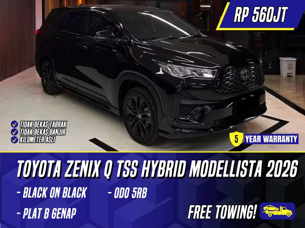 Toyota Innova Zenix Q TSS Hybrid Modellista 2026 Black Hitam Modelista