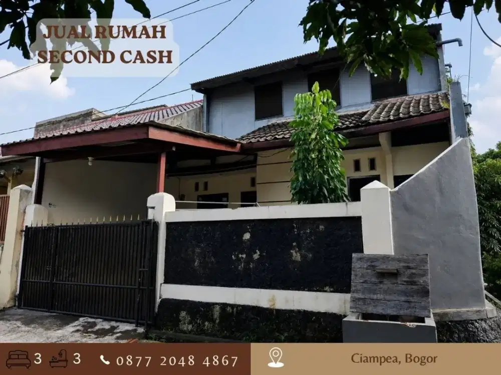 Rumah dijual CASH 2LT HOOK 345JT Taman Dramaga Permai dkt Kampus IPB