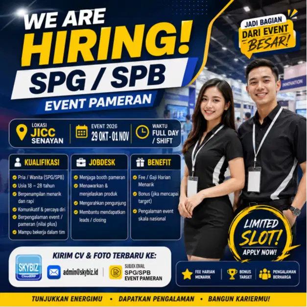 LOKER SPG & SPB EVENT JCC SENAYAN