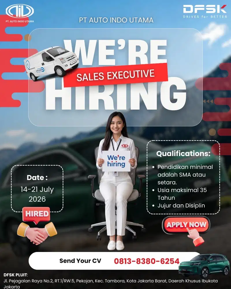 Lowongan Pekerjaan untuk menjadi Marketing mobil yang handal