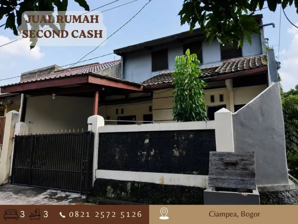 Jual Rumah CASH HOOK 2LT di Taman Dramaga Permai dkt Kampus IPB