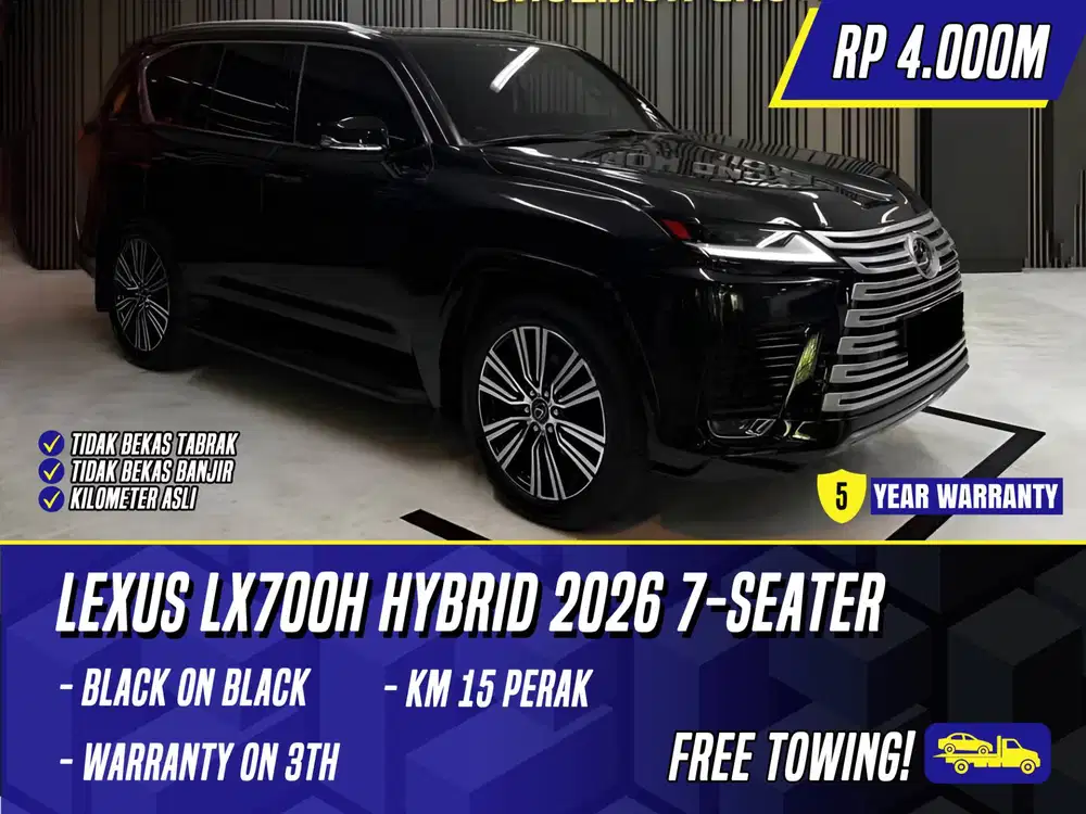 Lexus LX700h Hybrid 2026 7 Seater Black Hitam LX 700h LX700 h 700