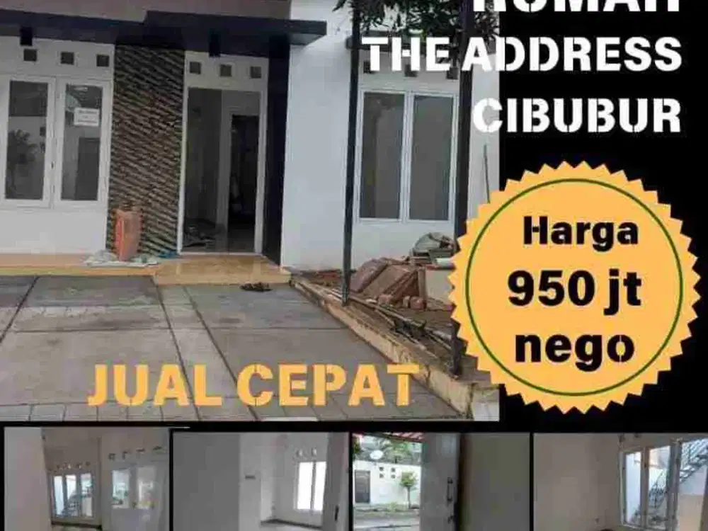 DIJUAL RUMAH MURAH THE ADDRESS CIBUBUR