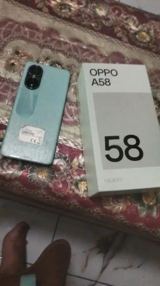 Dijual Hp Oppo A58, lengkap dengan dus dan charger