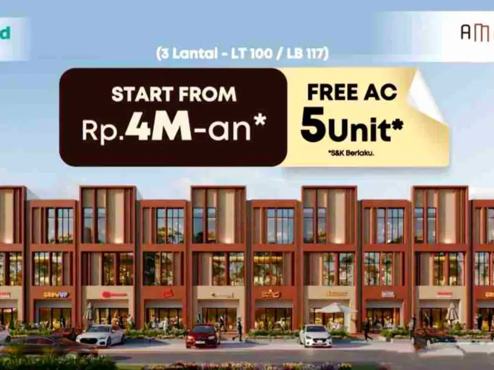 Ruko 3 Lantai Metland Menteng, Cakung. AMERICANO dekat Aeon Mall JGC, Asya, IKEA. Lokasi Strategis