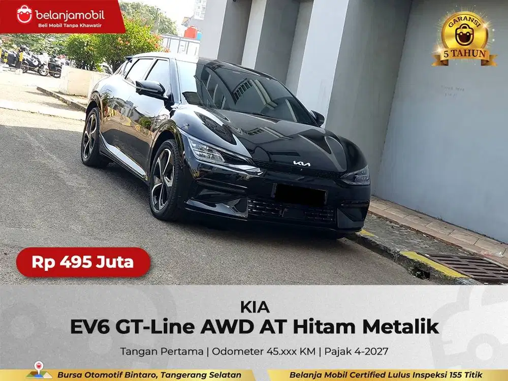 [ AWD ] KIA EV 6 EV6 GT-Line AT Hitam 2023/2024