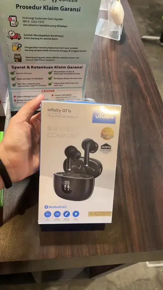 VIVAN TWS Adaptive ANC ENC Infinity GT1s Bluetooth 5.4