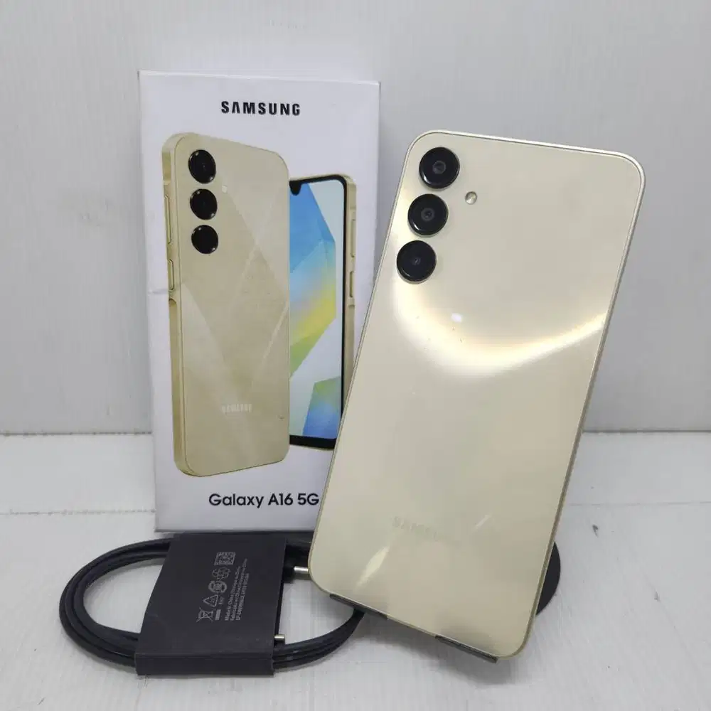SAMSUNG GALAXY A16 5G 8/256 GOLD RESMI EX SEIN N0 MINUS MULUS FULLSET