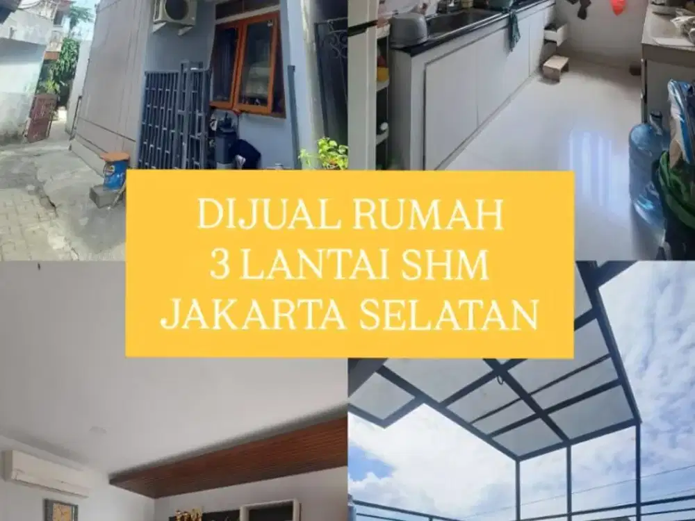 DIJUAL RUMAH 3 LANTAI BISA BUAT KOS KOSAN