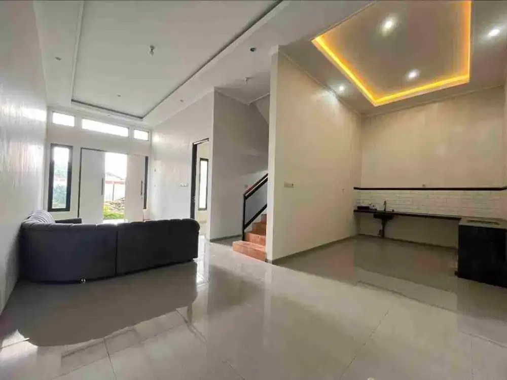 rumah cakep 2 lt jalan sangat lebar di limboto sawojajar malang kota perbatasan dengan sulfat. kondisi baru jadi siap huni