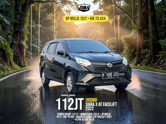 DAIHATSU SIGRA X AT FACELIFT 2022 HITAM