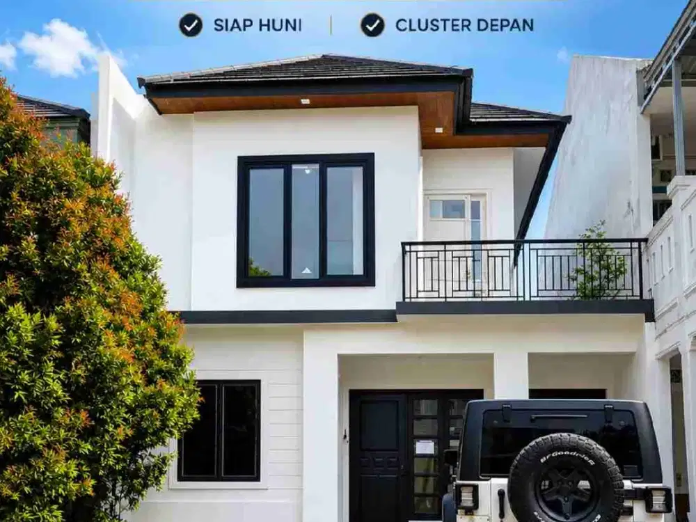 dijual rumah kota wisata cluster depan atap baja ringan