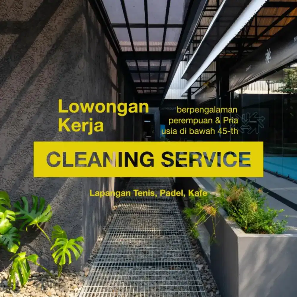 LOKER - CLEANING SERVICE (LAP. OLAHRAGA)