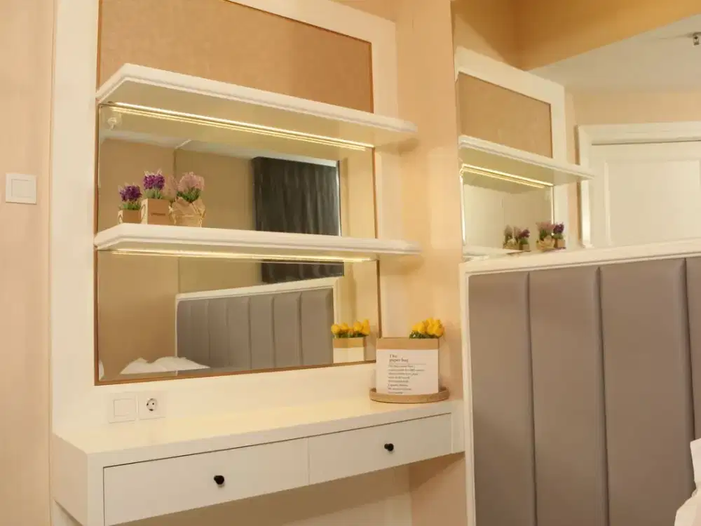 Disewakan apartemen siap huni furnish terhubung dengan Pakuwon Mall, Surabaya Barat