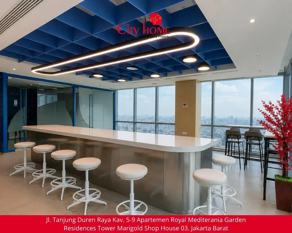 Sewa Kantor Grade A Soho Capital Podomoro City 834m² Renovasi