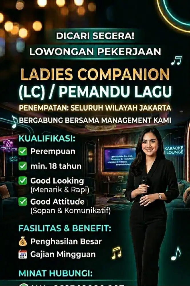 Lowongan Kerja untuk LC Karaoke dan Club