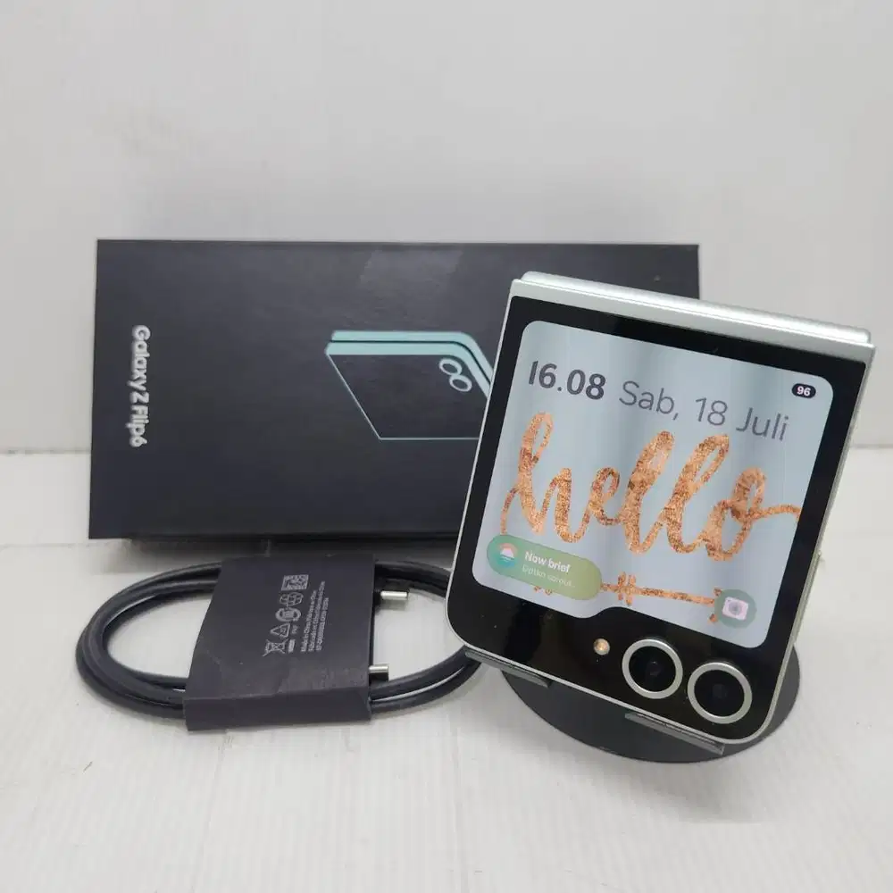 NO MINUS LIKE NEW 99% SAMSUNG GALAXY Z FLIP 6 5G 12/256 MINT LENGKAP S