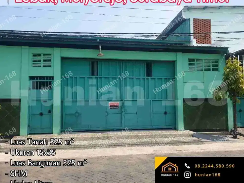 Jual Gudang Lebak Jaya Timur Arum Gading Babatan Pantai Kenjeran Fira 51 Nambangan Kalijudan Karang Asem Empat Surabaya Timur