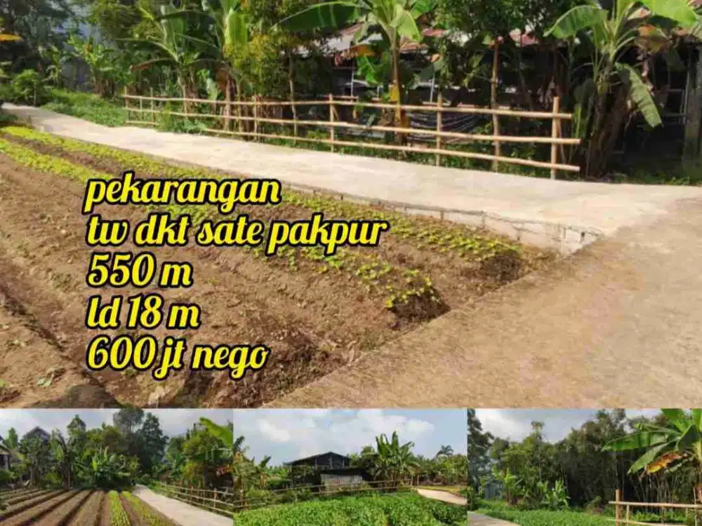 Tanah pekarangan Tawangmangu Karanganyar