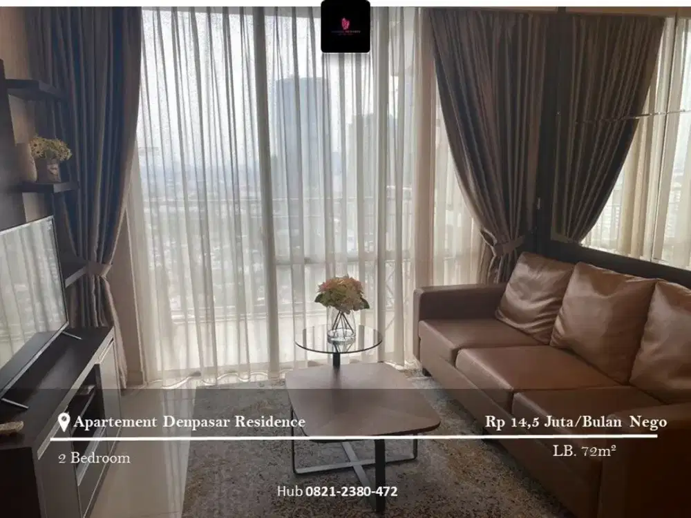 Disewakan Apartement Denpasar Residence Low Floor 2BR Full Furnished