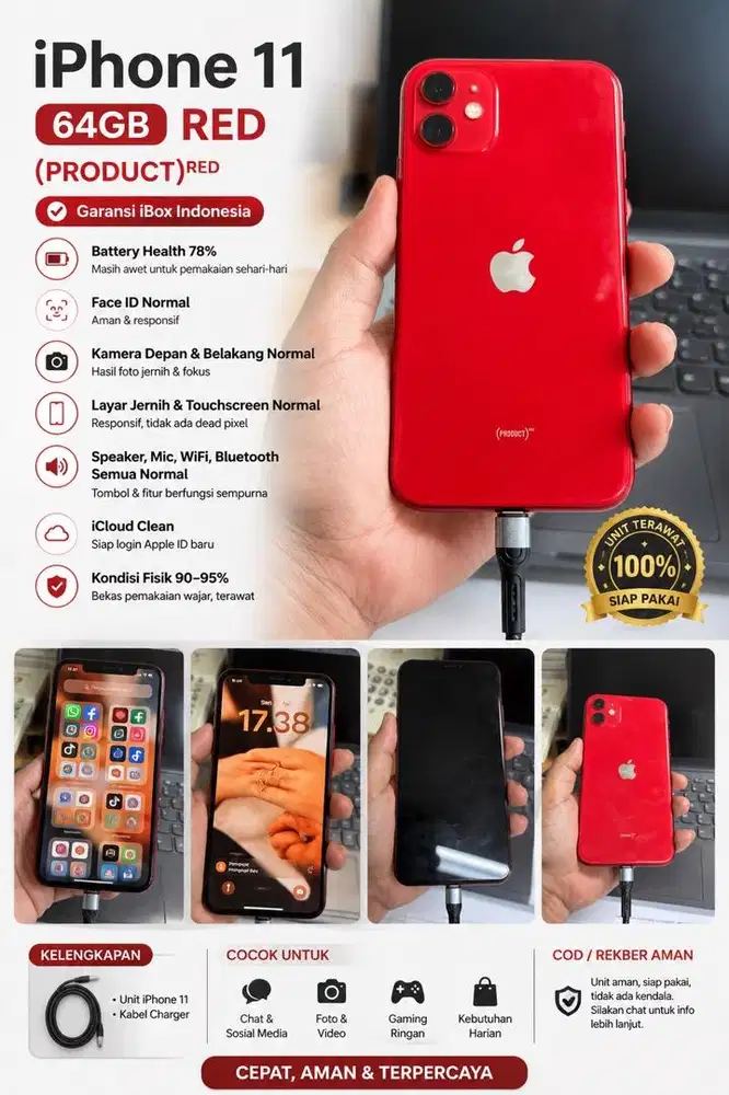 Iphone 11 Red 64 Gb