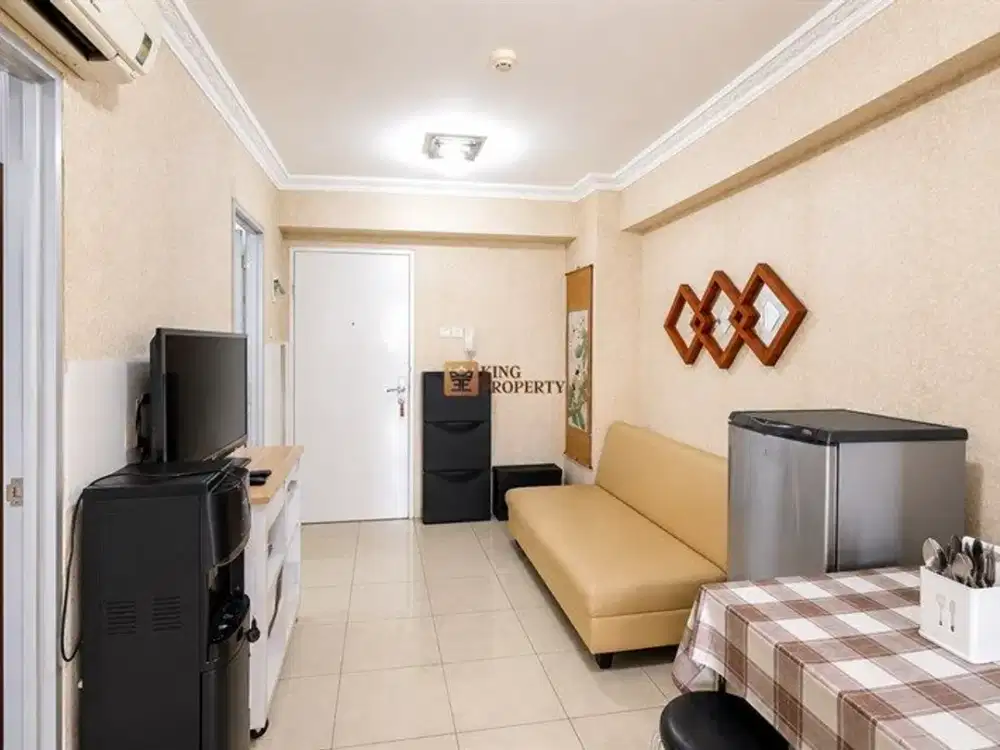 Sewa Green Bay Pluit Bay View 2BR Modern Compact Interior Dekat Baywalk Mall Jakarta Utara