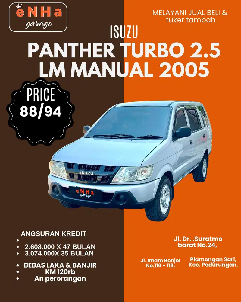 Isuzu Panther Turbo diesel 2.5 LM manual 2005.. istimewa..
