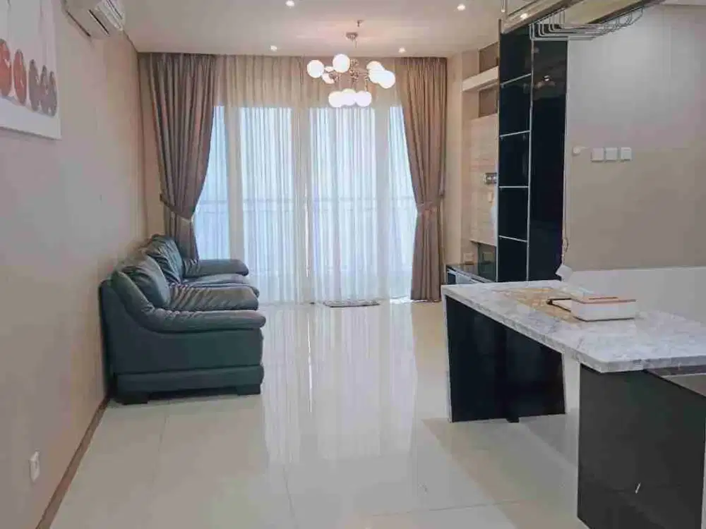 Siap Huni, Dijual Unit Apartemen Green Bay Pluit Jakarta Utara Kondisi Furnished Tipe 3 BR Kondominium