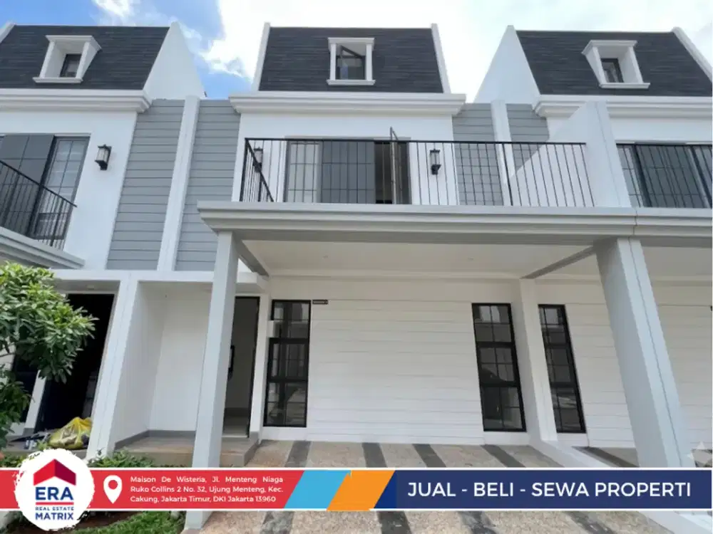 Jual Rumah 3 Lantai Wisteria Maison Baldwin - Lokasi Emas Diapit Kelapa JGC & Harapan Indah
