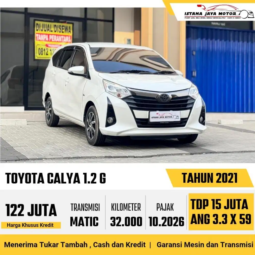 Toyota Calya G AT th 2021 #istana jaya motor