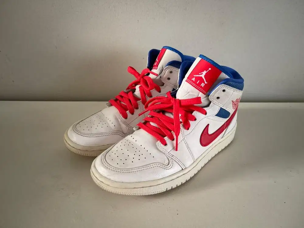 Air Jordan Mid White Red Royal Women